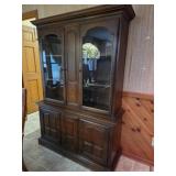 Traditional China Cabinet Hutch with Base