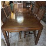Contemporary Parsons Style Wood Dining Table