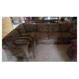 Sectional Sleeper Sofa Patterned Fabric