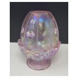 Fenton Fairy Lamp, Hand Painted, Signed