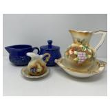 Ceramic Bowl/Pitcher Sets, Cream, Sugar