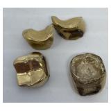 Three Gold Dental Crowns