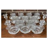 Assorted Clear Candle Holders