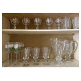Glass Pitchers and Stemware