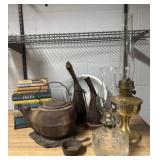 Vintage Books, Lamps, and Household