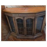 Wood Console Entry Table with Storage