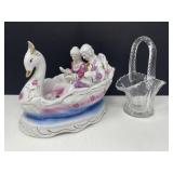 MC Swan Boat, Glass Basket