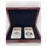 2012-S 75th Anniversary Silver Eagle Dollars Set