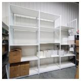 White Metal Adjustable Shelving Unit