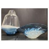 Blue/ White Vase and Bowl