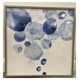 Blue and White Abstract Art