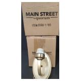 Main Street Quorom Aged Brass Sconces