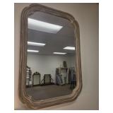 Decorative Wood Bleached Mirror