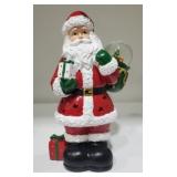 Six Lighted Santas with Snow Globe C