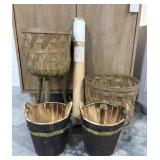 Wall Art and Natural Baskets