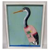 Whimsical Tropical Bird Artwork