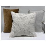 Gold and Cream Throw Pillow Assortment