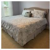 King Comforter, Shams, Bedskirt, Six Pillows
