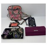 Five Vera Bradley and Assorted Handbags