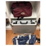 Plastic Case and Two Duffels