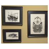 Three Train Artwork by Betty Sedberry