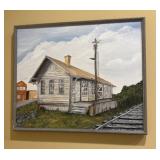 Pineville Train Station by Freida Morris