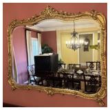 Rococo Style Gold Color Framed Mirror