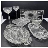 Eight Pieces of Glassware