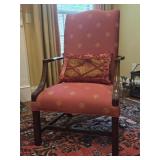 Traditional Upholstered Martha Washington Chair