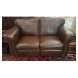 In Motion Recliner Leather Loveseat