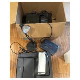 Two Canon Printers, Scanner, Lamp, Surge Protector