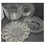 Collection of Glassware, Serving Dishes, Egg