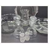 Collection of Crystal, Glass Bowls and Plate