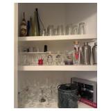 Glassware, Ice Bucket and Corkscrew Set