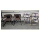Two Pairs of Outdoor Folding Chairs