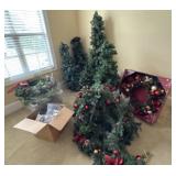 Christmas Trees, Wreaths, Garland and Lights