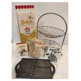 Gingerbread Mold, Spatzle Maker and Metal Basket