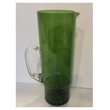 Green Glass Pitcher