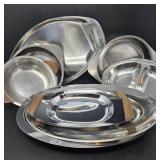 Vintage Assortment Kromex Serving Dishes