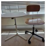 Desk and Rolling Chair