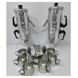 Stainless Steel Gravy or Dip Bowl, Espresso Cups