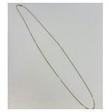 14K Gold Box Chain Necklace