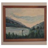 Framed Original Oil Wildlife Painting