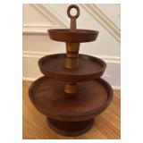 Wooden Tiered Serving Stand