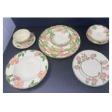 Desert Rose China and Glasses (259 Pieces)