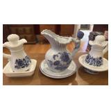 Porcelain Bowls And Pitchers