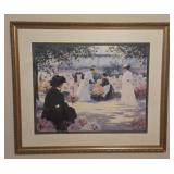 Framed Print C Keiffer Ladies with Flowers