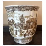 Transferware Cachepot