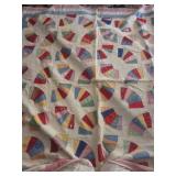 Handmade Quilt Dreden Plate