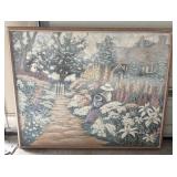 Garden Scene on Canvas